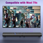 Puriom Sound Bar for Smart TV, 100W Sound Bar - Image 5