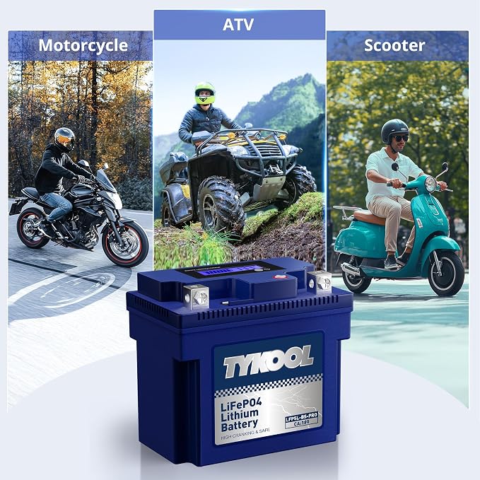 TYKOOL YTX5L-BS High Performance lithium LiFePO4 Motorcycle Battery, 12.8V 3Ah - Image 6