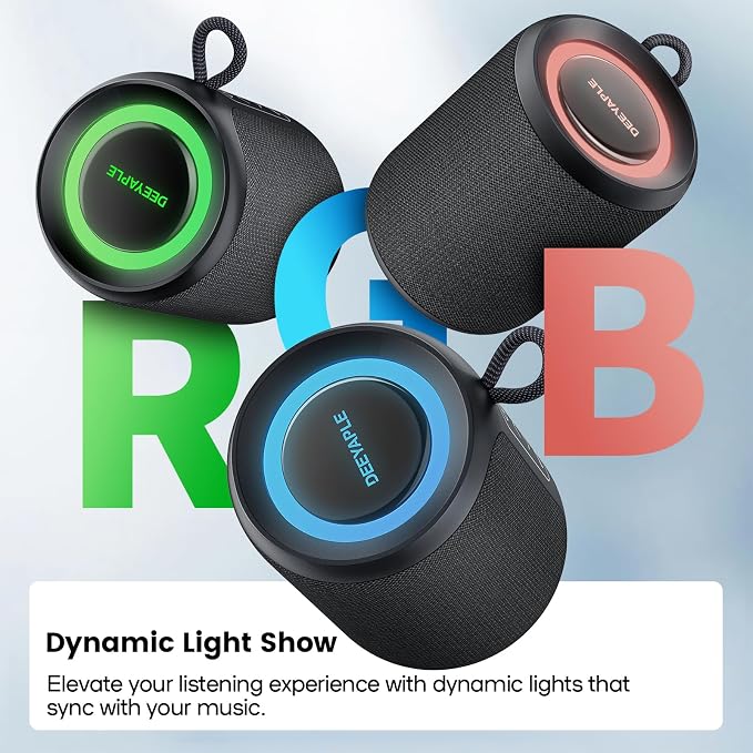Bluetooth Speaker Wireless, IP67 Waterproof & Dustproof Portable Speaker - Image 6