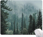Mouse Pad, Mist Forest Mouse Pad, Washable Square Cloth Mousepad by Armanza