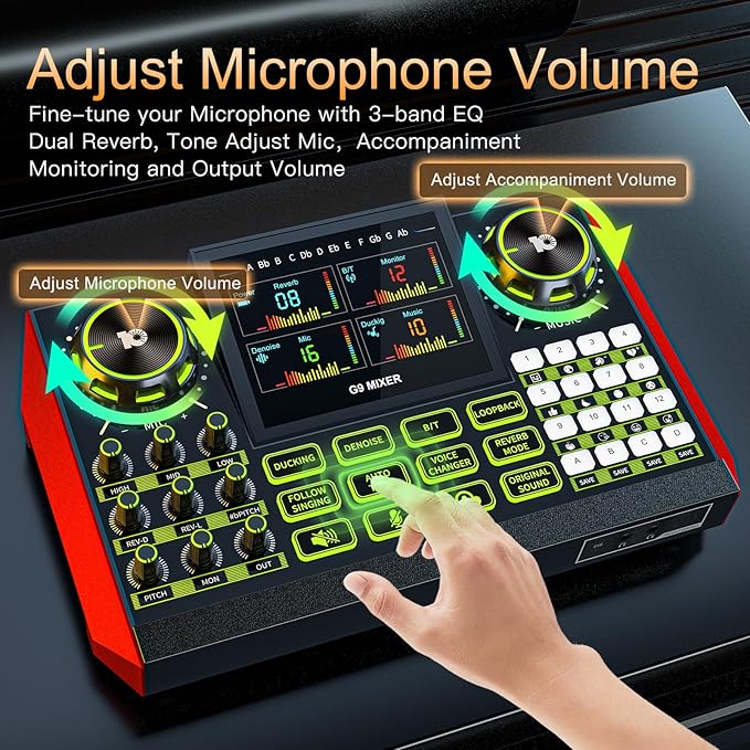 podcast microphone bundle, Live Sound Card - Image 3