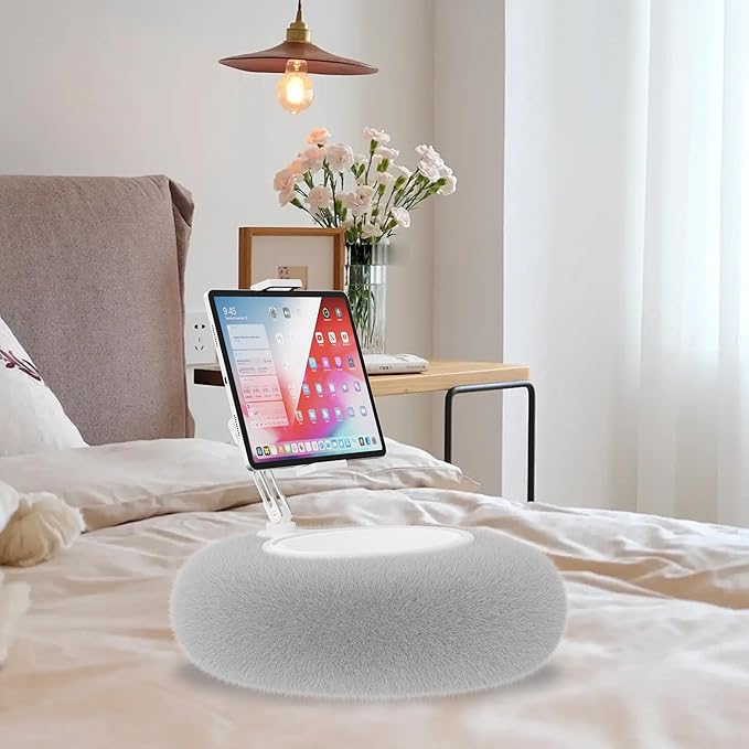 KABCON Pillow Tablet Stand for Kindle, 360°Adjustable Aluminum Pole Phone Holder - Image 5