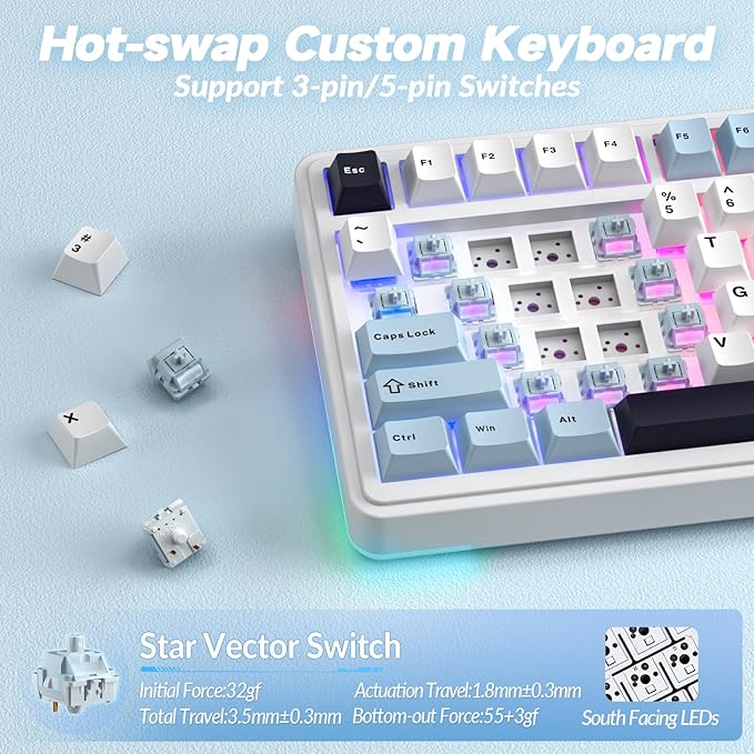 AULA S75 PRO Wireless Mechanical Keyboard - Image 5