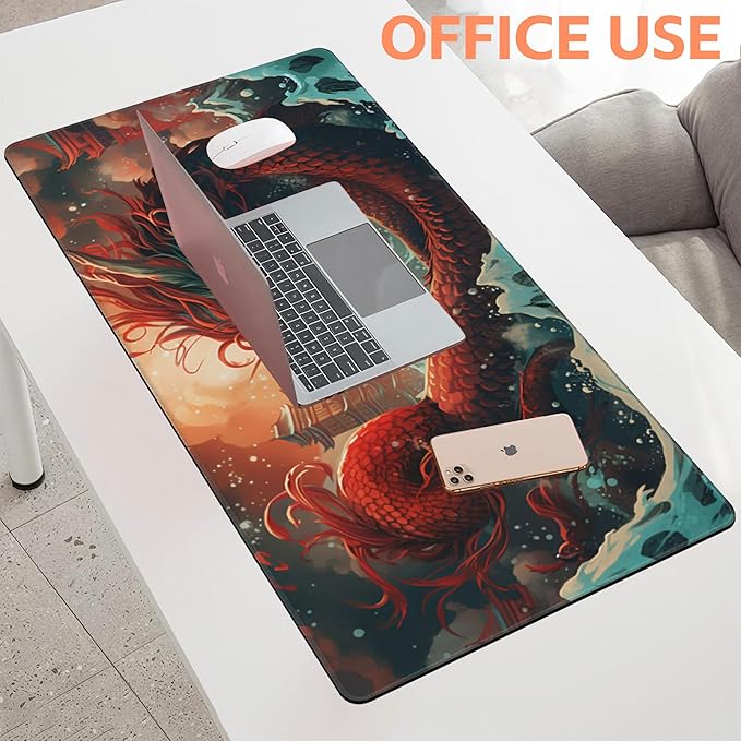 Mouse Pad Large Chinese Traditional Dragon Non-Slip Gaming Desk Mat - Image 5