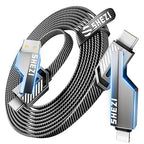 4-in-1 USB C to Lightning Cable, 46W High-Speed Charging & Fast Data Transfer by Jixivor