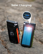 GOODaaa Solar Power Bank, 45800mAh Wireless Portable Charger Built-in Cables - Image 6