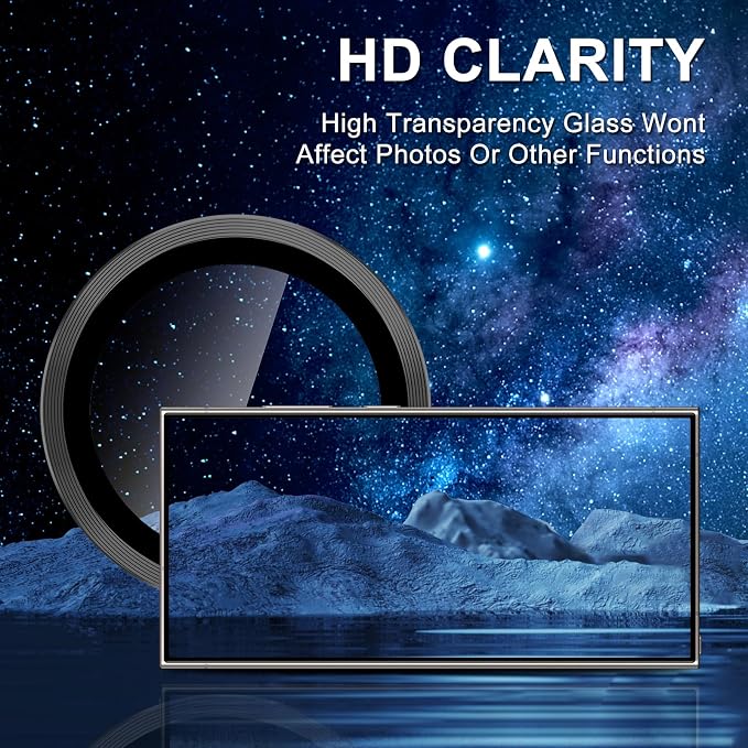 for Samsung Galaxy S23 Ultra Camera Lens Protector, Individual Metal Ring - Image 4