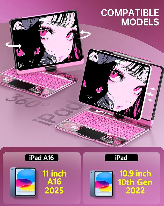 Intermerge Clear iPad A16 11th & 10th Generation 10.9" Case - Image 2