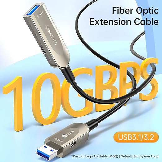 Active Optical USB 3.0 Extension Cable Fiber Optic Type A Male to Female USB - Image 2