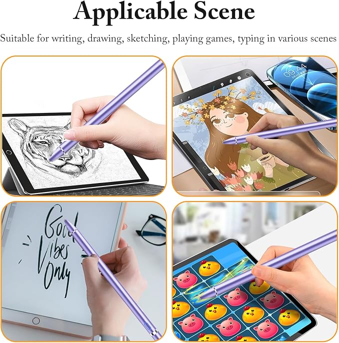 DOGAIN Active Stylus Pen for Touchscreen, iPad Pencil 1.5mm Fine Point Pen - Image 6