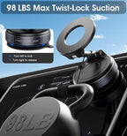 2026 Upgraded Vacuum Magnetic Car Phone Holder 360° Reinforced 96LBS Ultra - Image 4