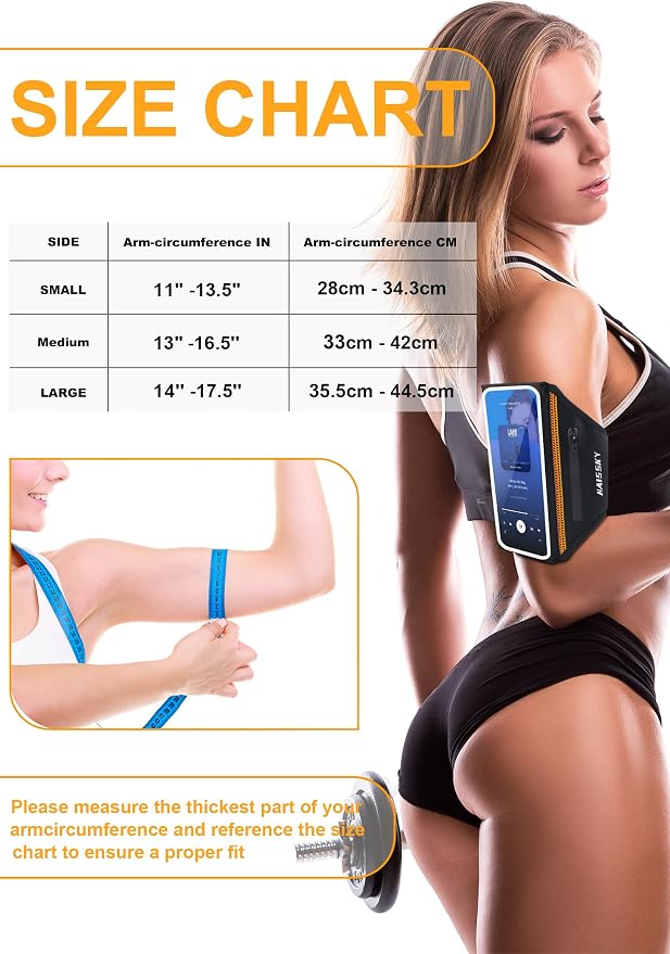 Running Armband with Earphone Bag Cell Phone Armband - Image 4