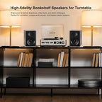 Bookshelf Speakers with Deep Bass, 80W Peak Output HiFi Gaming Computer Speakers - Image 2