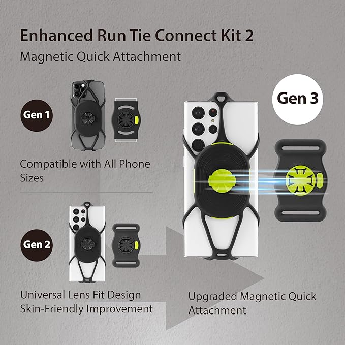 BONE Run + Bike Tie Connect Kit 2 Magnetic, 2-in-1 Magnetic Running & Bike - Image 8
