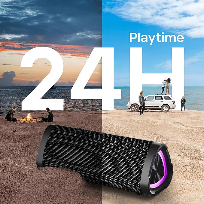 Vanzon V40 Bluetooth Speakers, Wireless Portable Bluetooth Speaker - Image 2