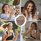 Magnetic Phone Ring Grip Holder, Silicone Finger Loop Grip, Compatible - Image 2