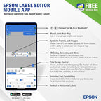 LABELWORKS Epson LW-C410PX Portable Bluetooth Label Machine Printer - Image 5