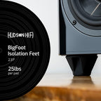 Speaker Isolation Feet – 4-Pack 1.5" Bigfoot Rubber Pads – Non-Adhesive - Image 2