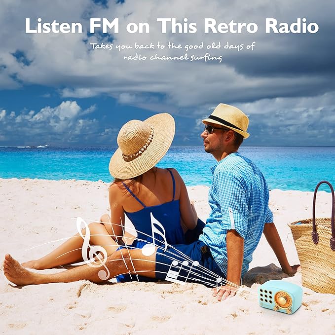Retro Bluetooth Speaker, Vintage Radio-Greadio FM Radio - Image 5