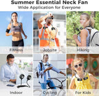 Portable Neck Fan, 2600mAh Battery Operated Ultra Quiet Hands Free USB Fan - Image 7
