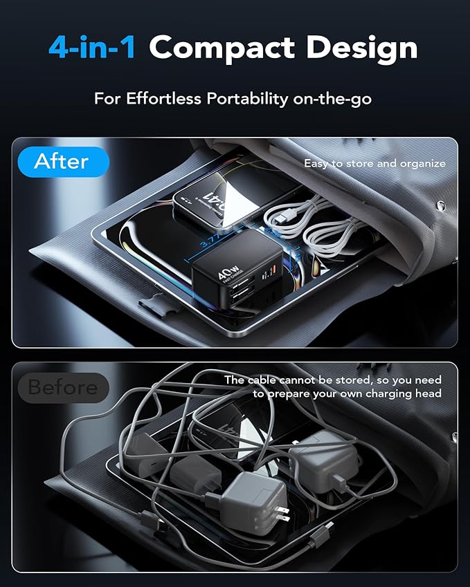 Retractable USB C Charger Wall Plug - Image 6