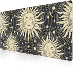 Mouse Pad, Large Golden Sun by NIYLYNSYN
