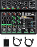 Professional 6-Channel Audio Mixer by Tiimge