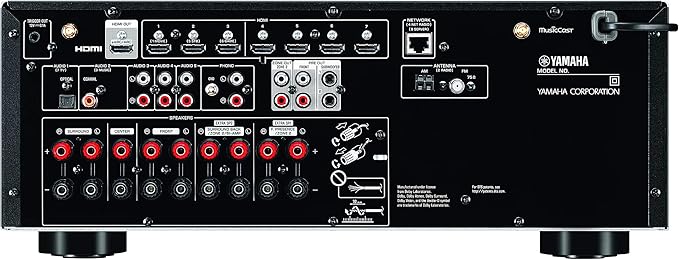 Yamaha RXV6ABL-RB 7.2-Ch. 100 Watt AV Receiver - Image 3