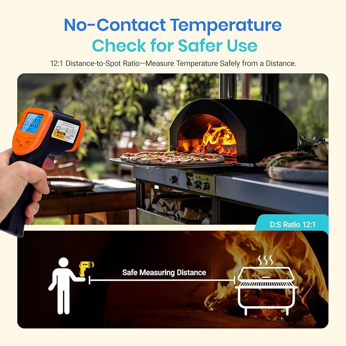 Etekcity Infrared Temperature Thermometer Gun, Laser Food Temp Gun - Image 4
