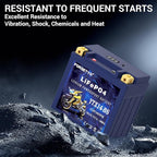 YTX14-BS Lithium Motorcycle Battery, ATV Battery 12V 8AH 600CCA Compatible - Image 6