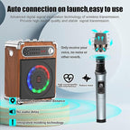 Bluetooth Speaker with Two Wireless Microphones, Outdoor Speaker with - Image 4
