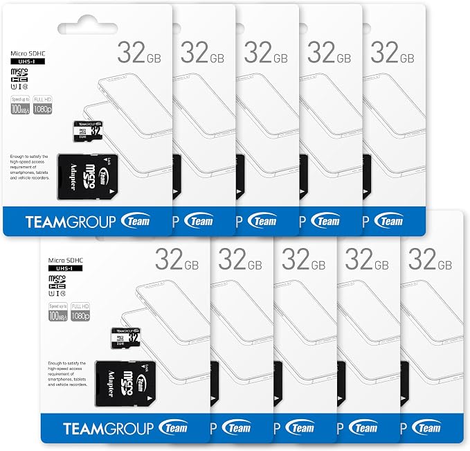 TEAMGROUP Micro 32GB x 10 Pack UHS-I U1 Class 10 SDHC SDXC Read Speed up to - Image 4