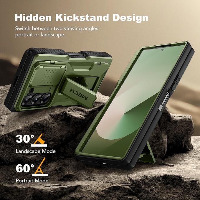 TONGATE for Z Fold 6 Case, Full-Body Military Drop Phone Case for Samsung - Image 6