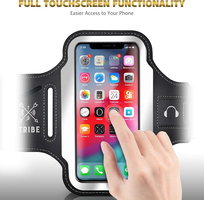 TRIBE Running Phone Holder Armband. iPhone & Galaxy Cell Phone Sports Arm Bands - Image 8