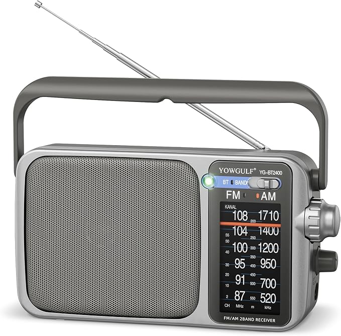 YOWGULF AM FM Radio with Best Reception, Battery Operated Radio or AC Power by YOWGULFAMFMRADIO