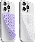 2PCS Silicone Suction Cup Phone Case Mount Double Sided, Hands-Free Phone by KlearlookMaximizedClarity