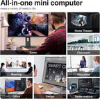 TRIGKEY Mini PC Ryzen 5 5500U 16GB DDR4 500GB M.2 NVME SSD, S5 Mini Desktop - Image 5
