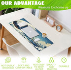 Desk Mat, Japanese Sea Wave Large Gaming Mouse Pad - Image 4