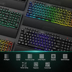 Redragon K515 PRO Shiva RGB Wireless Membrane Gaming Keyboard, 98 Keys - Image 6
