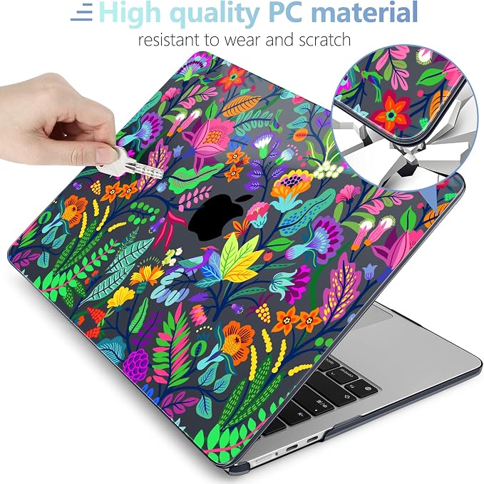 MEEgoodo Case for MacBook Air M4/M3/M2 13.6 inch 2025 2024 2022, Fit Model - Image 4