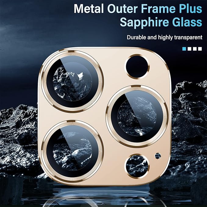 Uyiton for iPhone 12 Pro Max Camera Lens Protector, 9H Tempered Glass Camera - Image 4