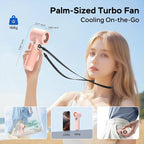 Portable Handheld Turbo Fan, 5000mAh Rechargeable Battery, Max 20Hrs Cooling - Image 6