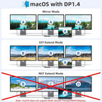USB C Docking Station Dual Monitor, LIONWEI Laptop Docking Station 3 Monitors - Image 4