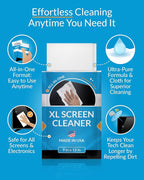 iCloth XL Screen Cleaning Wipes, Lint-Free and Streak-Free, Fast-Drying - Image 5