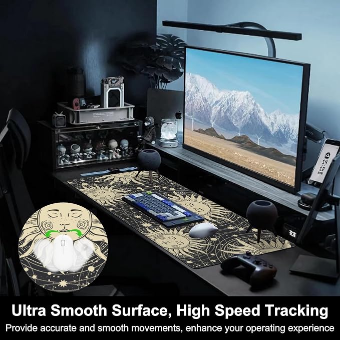Mouse Pad, Large Golden Sun - Image 5