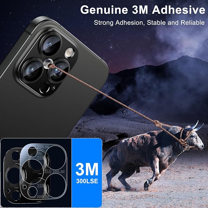 Esanik Upgrade 2 Pack for iPhone 16 Pro/iPhone 16 Pro Max Camera Lens Protector - Image 5