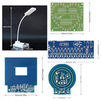Soldering Practice Kit 5-in-1 DIY Classic Desk Lamp, Square Metal Detector - Image 5