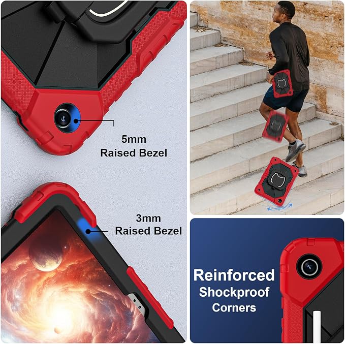 Scnoiy for Galaxy Tab A9 Plus Case 11 Inch, Rugged Case for Samsung Galaxy A9+ - Image 4