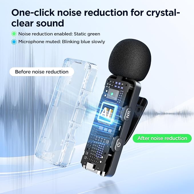 BOYA BY-V30 Wireless Lavalier Microphone, USB Type-C Mini Laple Mics - Image 5