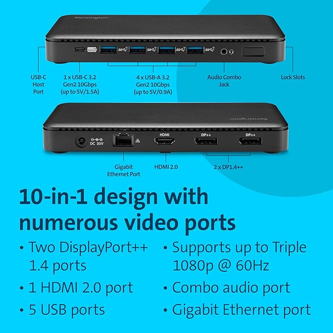 Kensington Triple Display USB-C Docking Station - Image 3